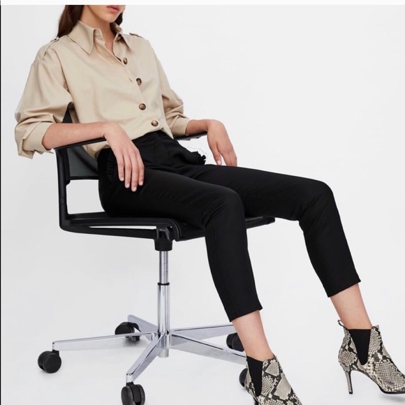 NWT ZARA Snakeskin print leather ankle booties - Picture 3 of 6